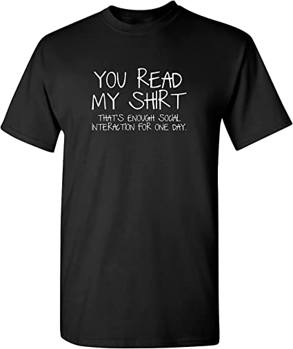 Enough Interaction Graphic Novelty Sarcastic