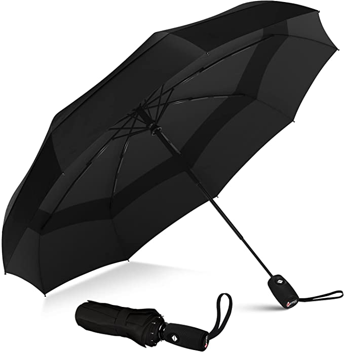 Windproof Travel Umbrella Rain Compact