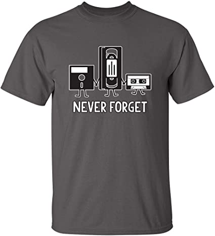 Never Forget Funny Novelty Charcoal