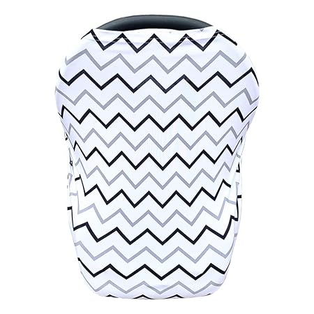 Nursing Cover Black Stripes Canopy