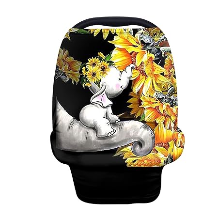 ZFRXIGN Elephant Sunflower Breathable Multi Use
