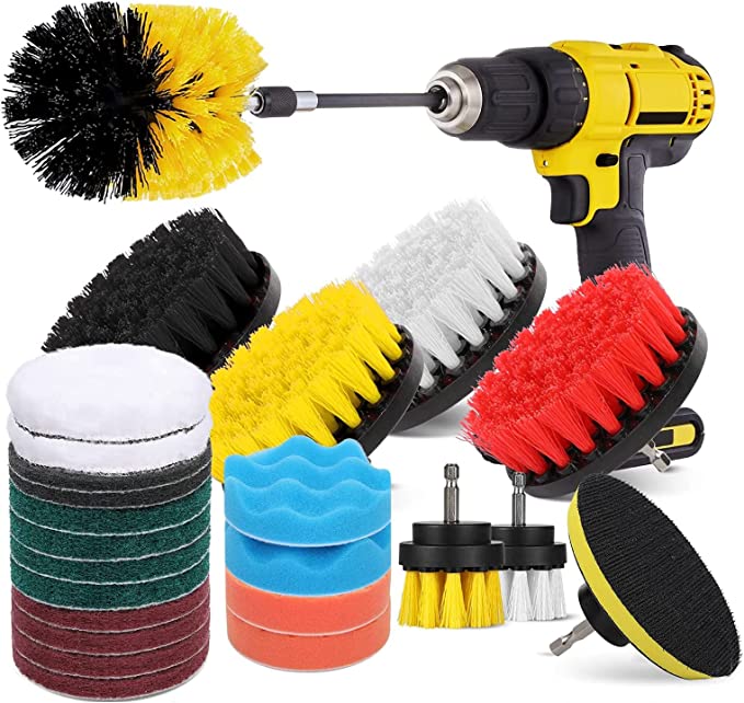 HIWARE Drill Brush Attachment Cleaning